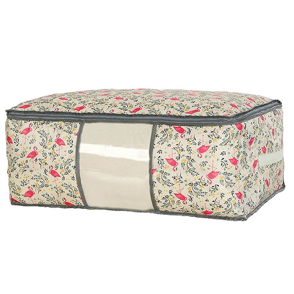Quilt Organizer Bag Tøj Pakkepose Opbevaringspose L beige