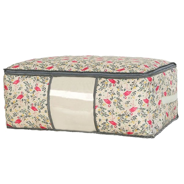 Quilt Organizer Väska Kläder Packpåse Förvaringsväska L beige