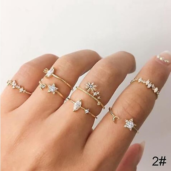 Ring Set Butterfly Fashion Smycken B2528 205