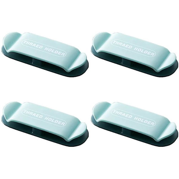 Kaapelipidikkeen pidikkeet 4 Pack organizer hallintaklipsi itseliimautuva LightBlue