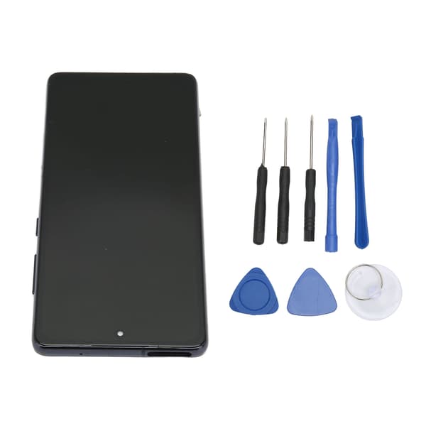 Samsung Galaxy S20 FE OLED-skærm Touch Screen Digitizer-samling med ramme