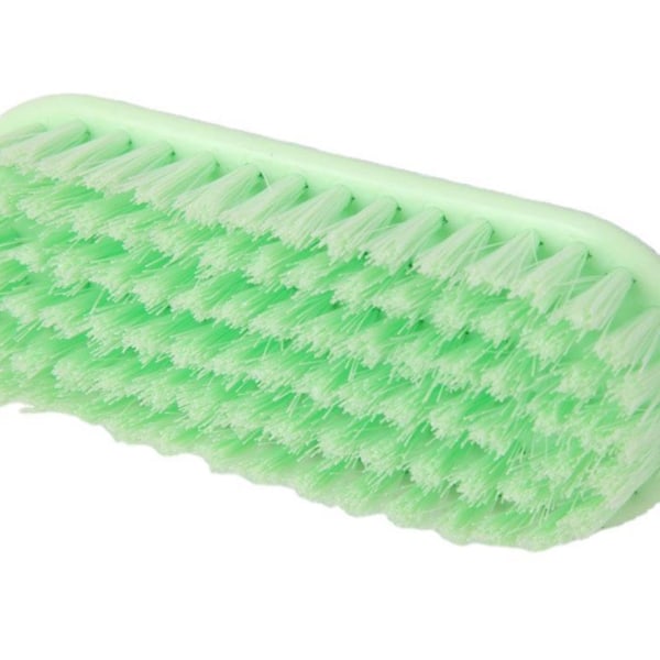 Multifunktionel husholdningsrengøringsbørste husholdningsvaskebørste slikfarvet børste tøjbørste plastsko børste tilfældig (1093 lang farve tilfældig)