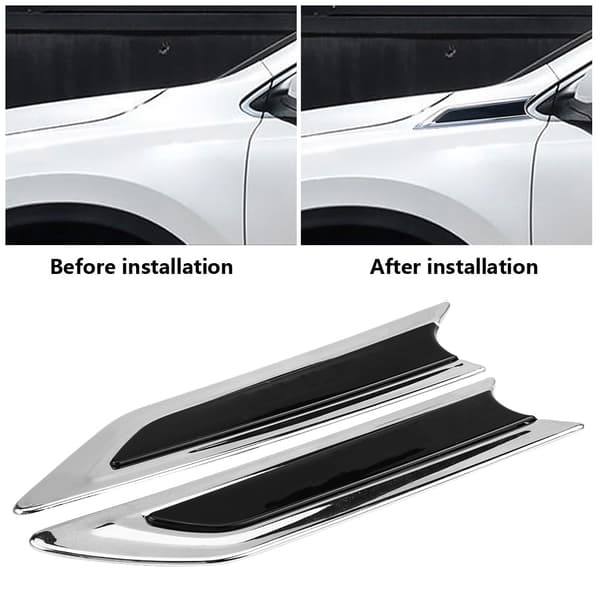 2 stk. Dekseltrim for bilsidekarosserihetteemblem for Honda CRV 2017
