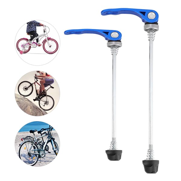 Blå Mountainbike Quick Release Spyd Sæt Forreste Bageste Aksel Par