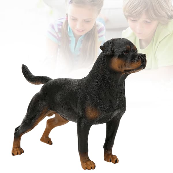 Rottweiler simuleringsmodell skrivebordsdekorasjon pedagogisk leketøy for barn