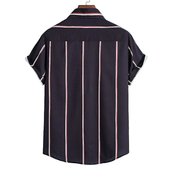 Herreoverdele sommerskjorter med stribet print L