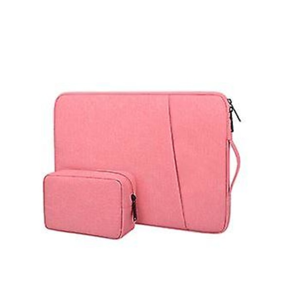 Laptopväska Slitstark Vattentät Med Adapterväska 15.6&#39;&#39;| Rosa | 395 X 285 X 25 Mm