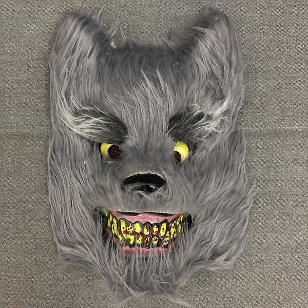 Skremmende maske halloween cosplay skallet gammel mann maske Wild wolf