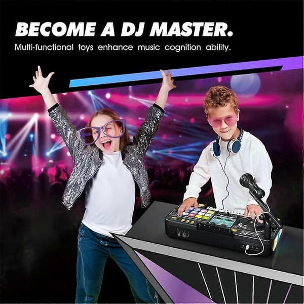 Barn Simulering Multifunksjonell DJ Mikser Kontroller Elektronisk Orgel DJ Spiller Musikk Underholdningsleketøy
