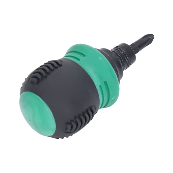 Mini Skraldenøgle Magnetisk Kryds Kærv 2 i 1 Krom Vanadium Stål Grøn Hardware