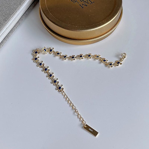 Armbånd Sølv S925 Flower Stud Fashion smykker Ac7646
