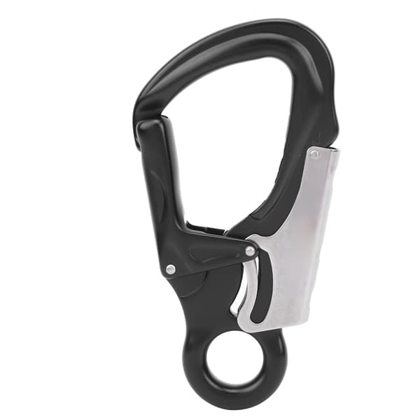 Camnal AutoLock D Låsende Snap Aluminium Krogklips til Klatring Sort