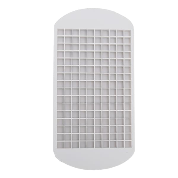 160 Grid Flexibel Silikon Högtemperaturbeständig Mini Isbitsform Vit för Hem Restaurang
