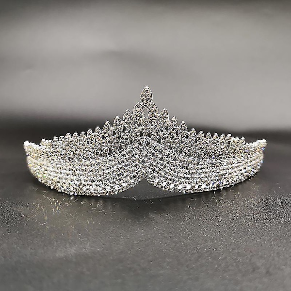 Kronprydnad Bröllopstillbehör Enkel Legering Diamond-studded Brudklänning Smycken