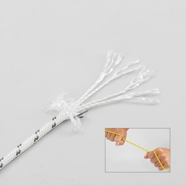 4 stk fiskemagnetreb med karabinhage - flettet rebdiameter - multifunktionelt reb af høj trækstyrke i nylon, kraftigt holdbart