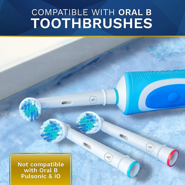 Ersätter den elektriska tandborstens ersättningshuvud kompatibel 4 pcs