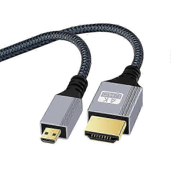 HDMI til Micro HDMI 5m ekstra lang kabel 4K 120Hz