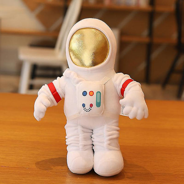 Astronaut Dukke Plys Legetøj Rumskib Dukke Børnedags Fødselsdagsgave Robot Dukke A White backpack