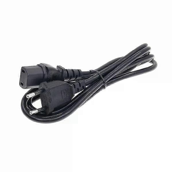 Universal 2-pin hannplugg til IEC320 C17 hunadapter AC-strømkabel for PS4 Pro EU/US Standard Pow