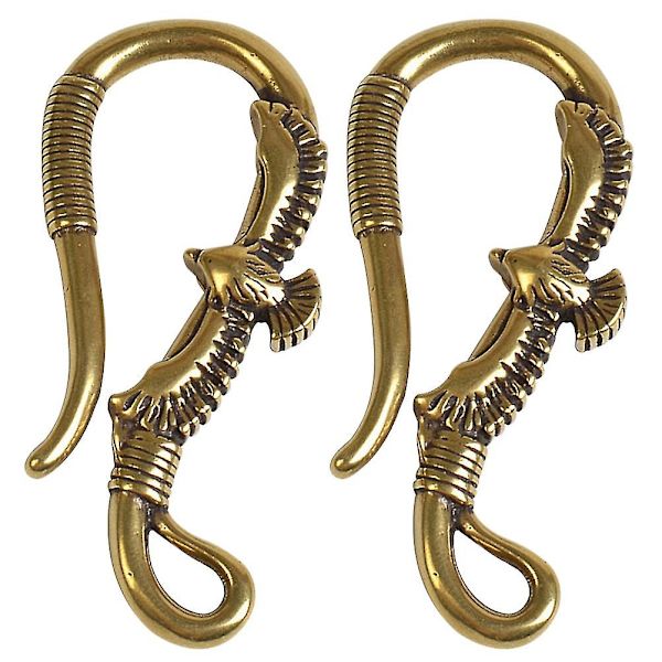 2st Hantverkstillbehör Eagle Design Nyckelring Krokar Mässing Konstkedja Krokar Gör-det-självhantverk Spännen för butik