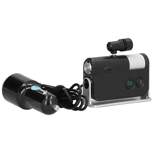 Bil Bluetooth Oplader QC3.0 PD18W USB Type C Interface med Mikrofon Multi Funktion