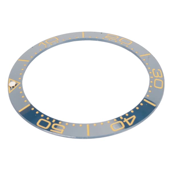 Keramisk Urkransring 38mm Blå Gull Siffer Profesjonell Erstatningsinnlegg Urmaker Tilbehør