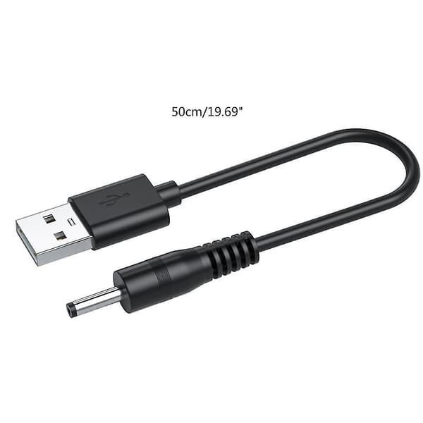 USB til DC-lader USB-A til DC5V 3,5 mm 5,5 mm jack-strømkabel kompatibel med LED-stripe-lampe 1
