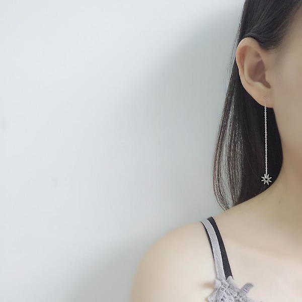 Örhängen Silver S925 Asymmetriska modesmycken Ac7454
