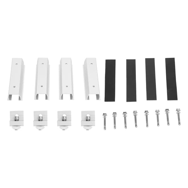 4 Set Solpanel Monteringsfästen Aluminiumlegering Enkel Installation Solpanel Fästklämma Kit för Plåttak