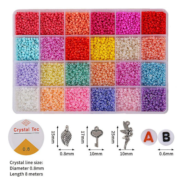 24 lokero DIY helmillä varustettu set