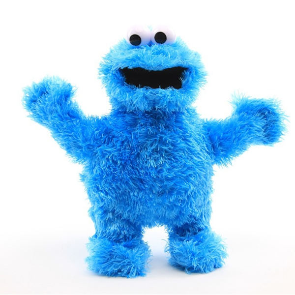 Sesame Street Cookie Monster Blå & Röd Elmo plyschfigur Blue