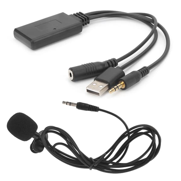 Universal Bil AUX Bluetooth Ljud Trådlös Mikrofon Handsfree-adapter