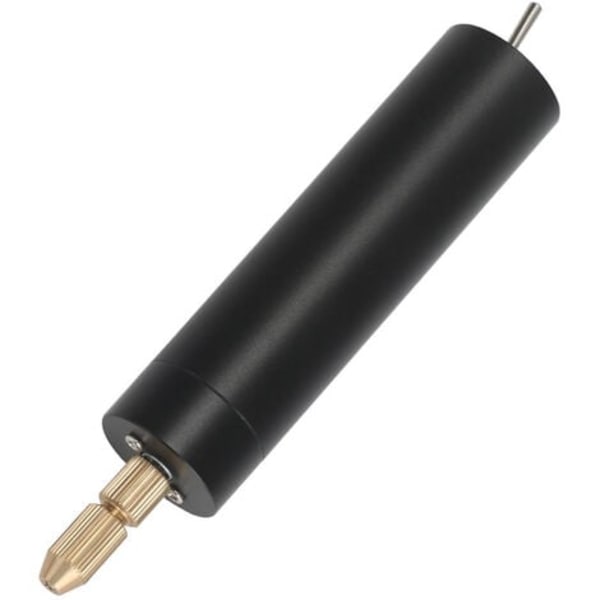 DC 5V Mini USB Elektrisk Drill Elektrisk Hånd Drill Film Hånd Drill, (Sort + USB Datakabel + Skiftenøkkel + Tre Drill)