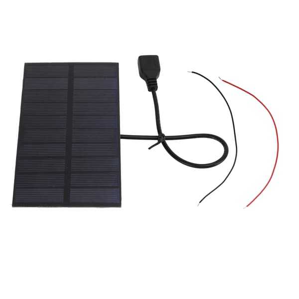 1.5W 5V Monokrystallinsk Silisium DIY Solcellepanel USB-Grensesnitt Fleksibelt Mini Solcellepanel