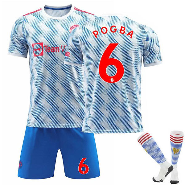 Soccer Kit Soccer Jersey Training T-paita Pogba Pogba kids 18(100-110cm)