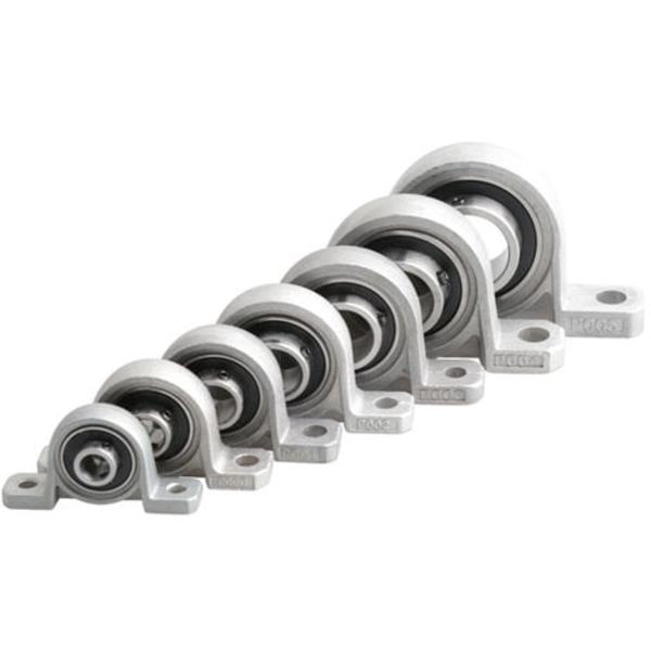 Sæt med 6 sfæriske miniaturelejer i zinklegering med sæde (KP000 lodret sæde indvendig diameter 10 mm)