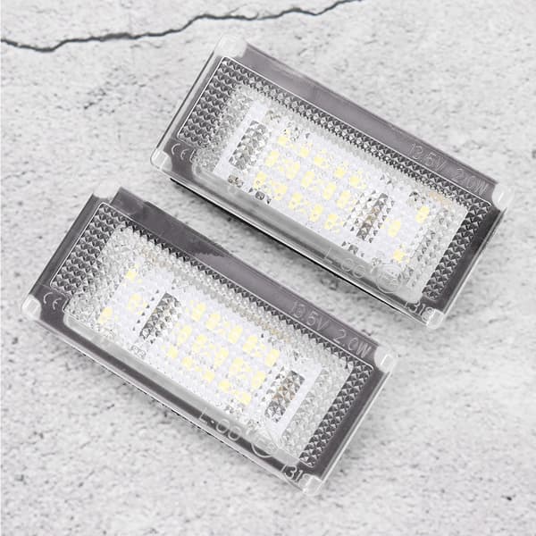 Mini Cooper S R53 2001 2006 Nummerpladelys 12V 18 SMD LED'er Par