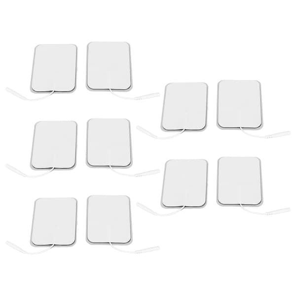10 stk. selvklebende elektrode pads erstatning for TENS maskin 2mm 0.08in rektangulær patch