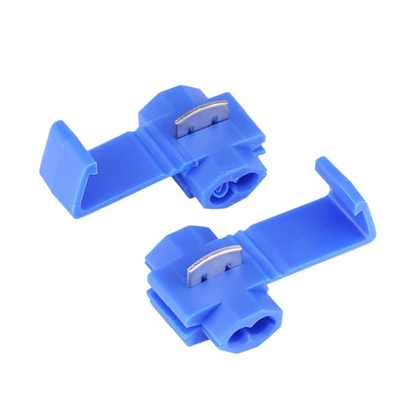 50 st Blå Snabbkopplingsklämmor för Kabel 0.72-2.5mm2