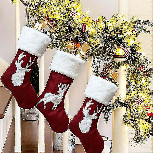 Stor julstrumpa Juldekoration H