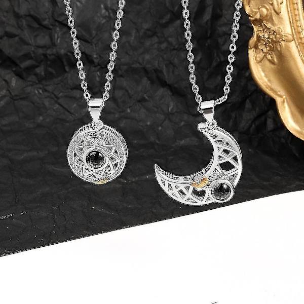 Sun & Moon Couple Projection kaulakoru miehille An