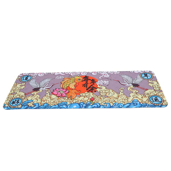 Vaskbar Gummimusemåtte 300x800x3mm Fiskemønster Stort Gamingtilbehør til Computer Notebook Tablet