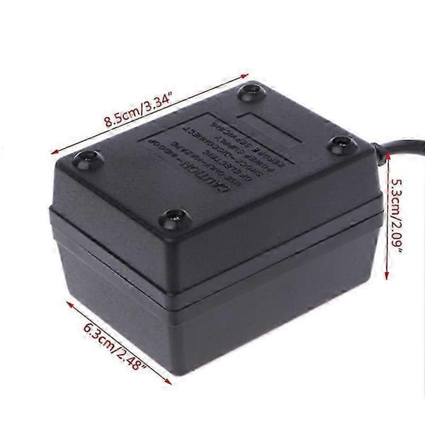 200W AC 220V til 110V Reduserende Transformator Konverter Reise Strøm EU Plugg Adapter - XN Svart
