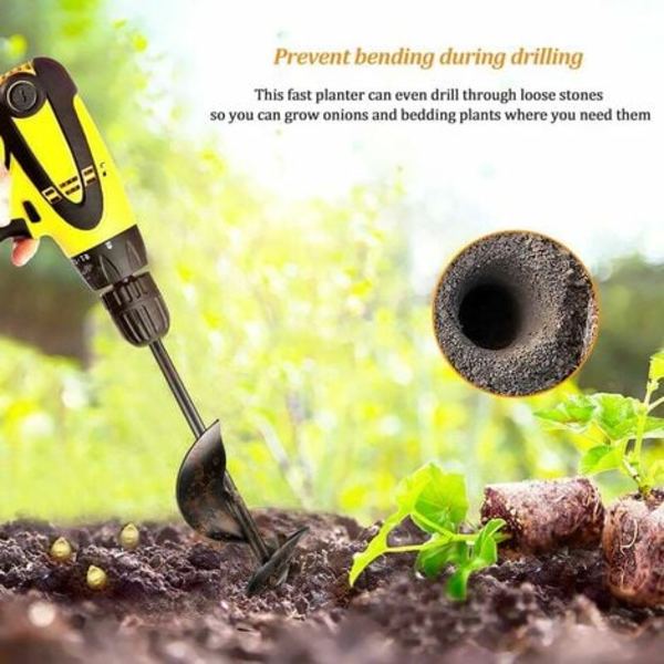 Trädgårdsborr, spiralborr Trädgårdsverktyg för plantering av träd/buskar/spinborr/planteringsskruv - 4×22cm