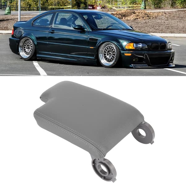 Auton keskikonsolin käsinojan pehmuste E46 1999-2004 Harmaa