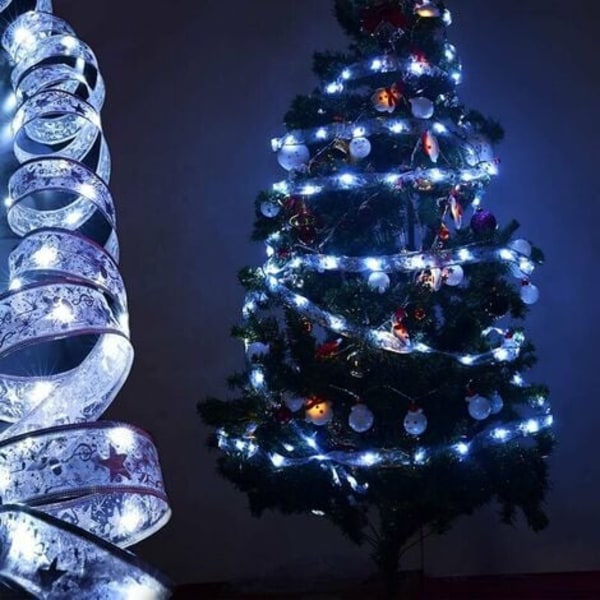 16,4 fot 50 LED julslingor, Fairy Seasonal String Lights, batteridriven (ingår ej), för bröllopsdel