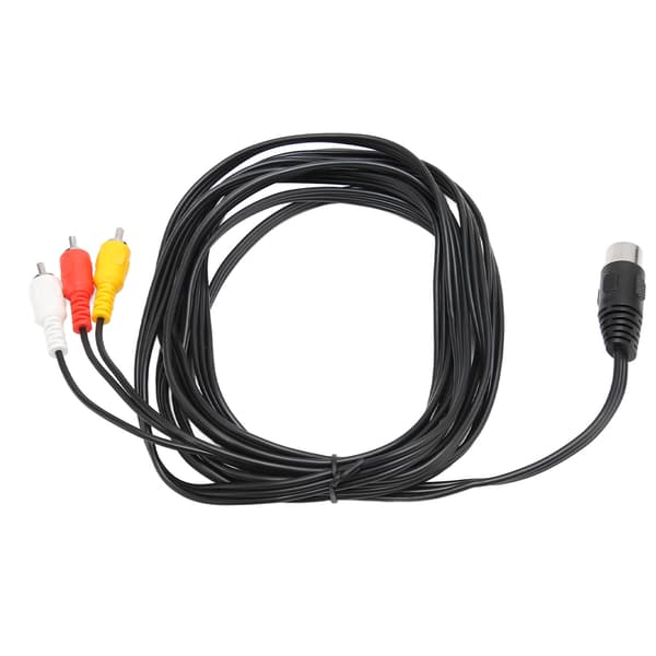 DIN 8 Pin Han til 3 RCA Han Audio Kabel Stereo Udstyr Adapter 3m