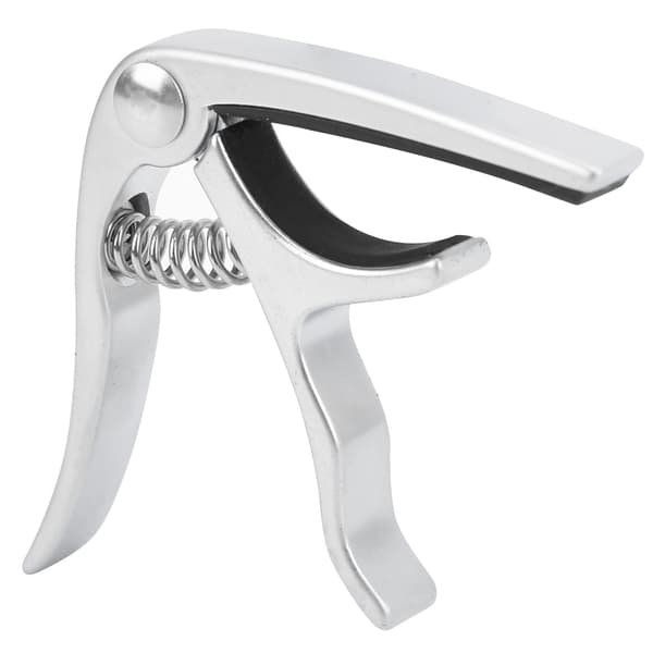 CP 08 Zinklegering Silikon Lättvikt Gitarr Ukulele Capo Matt Silver Musikinstrument Tillbehör
