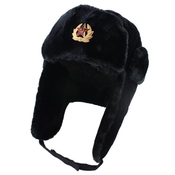 Russisk Ushanka Bomber Pilot Vinterlue med Øreklaffer Varm