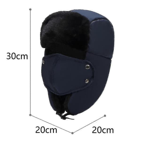 Neutral Shearling Fåreskind Læder Pilot Vinter Pelshue dark blue